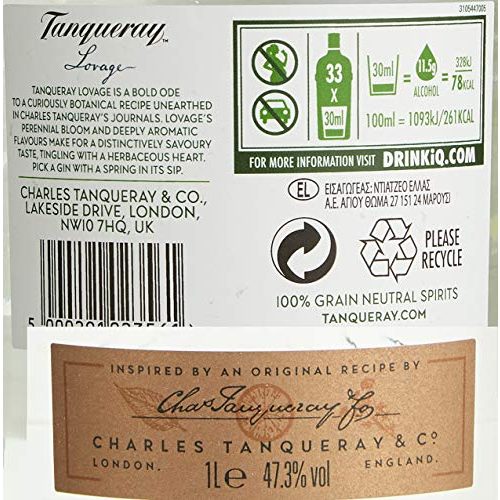 Tanqueray-Gin Tanqueray Lovage London Dry Gin 1 l