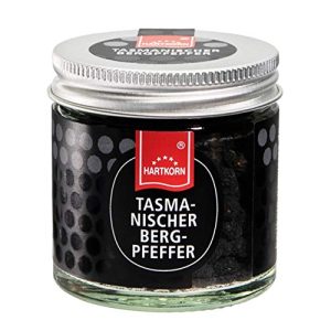 Tasmanischer Pfeffer Hartkorn, ganz, 20 g im Gourmet Glas
