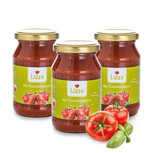 Tomatensauce Lizza Bio, Italienische Kräuter, 3x 250ml Gläser