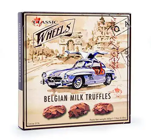 Trüffelpralinen Unbekannt Classic Wheels Milk Truffles, 200 g