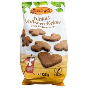 Vegane Kekse Birkengold Dinkel-Vollkorn-Kekse, 125 g