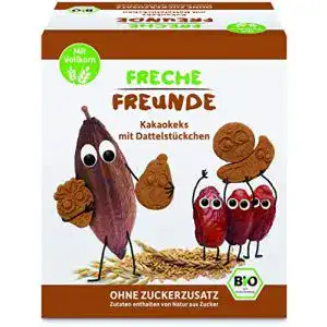 Vegane Kekse FRECHE FREUNDE Bio Kakaokekse, 6x 125g