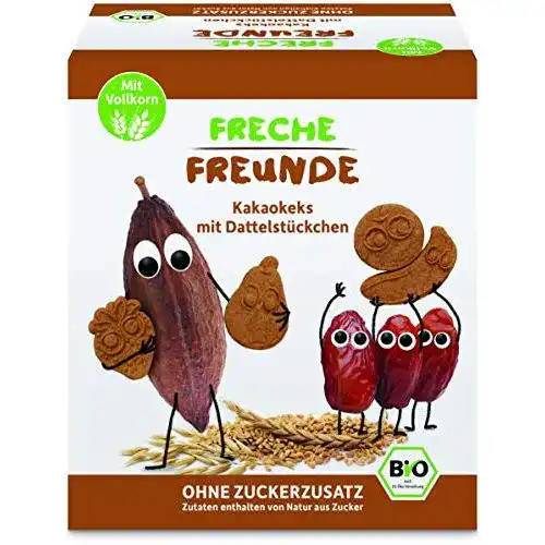 Vegane Kekse FRECHE FREUNDE Bio Kakaokekse, 6x 125g