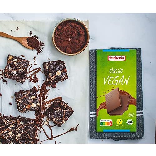Vegane Schokolade frankonia CHOCOLAT BIO helle Vegan, 100 g