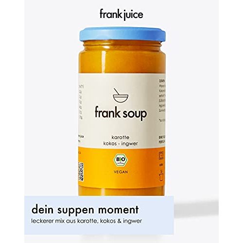 Vegane Suppe Frank Juice Frank Soup, Karotte & Ingwer, 6 x 350ml
