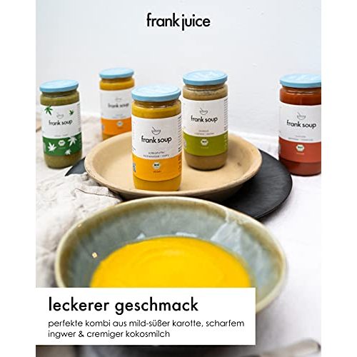 Vegane Suppe Frank Juice Frank Soup, Karotte & Ingwer, 6 x 350ml