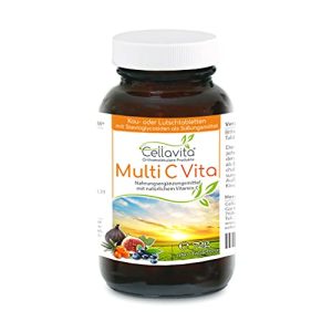 Pastilhas de vitamina C Cellavita Multi C Vita 180 comprimidos