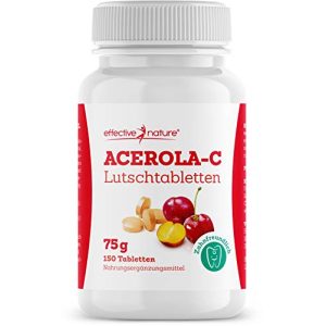 Vitamin-C-Lutschtabletten effective nature, Acerola, 150 Stk.