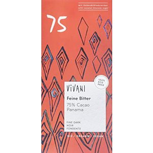Vivani-Schokolade Vivani Bio Feine Bitter 75% Cacao Panama, 80 g