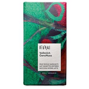 Vivani-Schokolade Vivani Vollmilch Nuss, 5 x 100 g, Bio
