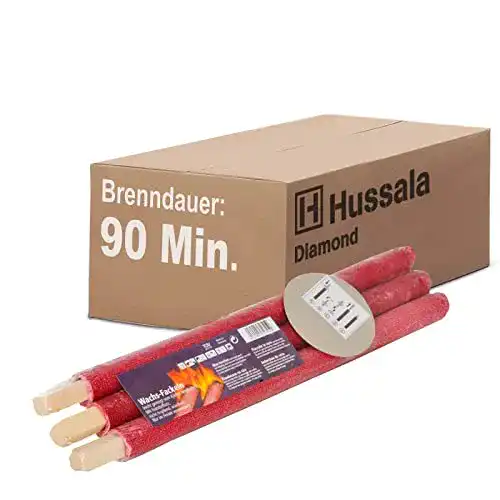 Die beste Wachsfackel Hussala Diamond, Brennzeit 90 min, 50 Stück, 2026 Test Bestseller Wachsfackel Hussala Diamond, Brennzeit 90 min, 50 Stück,