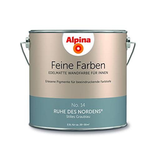 Wandfarbe Blau Feine Farben Alpina No. 14 Ruhe des Nordens 2,5 L