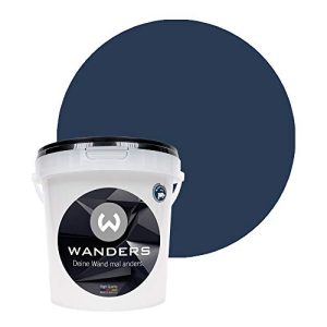 Wandfarbe Blau Wanders24 ®️ Tafelfarbe 1Liter, Mitternachtsblau