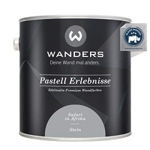 Wandfarbe Grau Wanders24 ® Pastell Erlebnisse 2,5 Liter, Stein