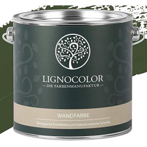 Wandfarbe Grün Lignocolor Wandfarbe Innenfarbe edelmatt 2,5 L