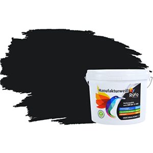 Wandfarbe Schwarz RyFo Colors Bunte Wandfarbe Manufakturweiß