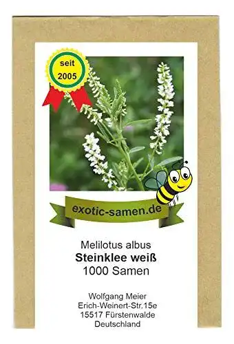 Weißklee-Samen exotic-samen Weißer Steinklee, 1000 Samen