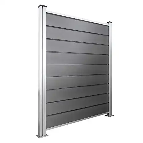 WPC-Zaun HORI ® Design Sichtschutz-Zaun Komplettset