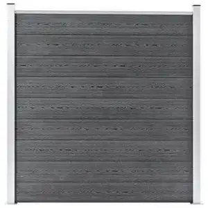 WPC-Zaun vidaXL Sichtschutzzaun WPC 180x186cm Grau