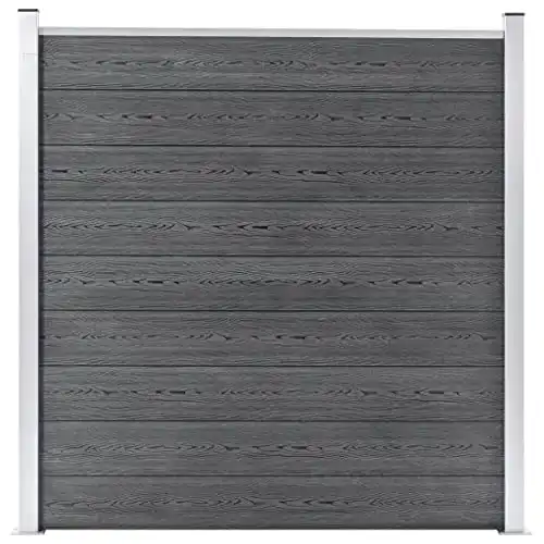 WPC-Zaun vidaXL Sichtschutzzaun WPC 180x186cm Grau