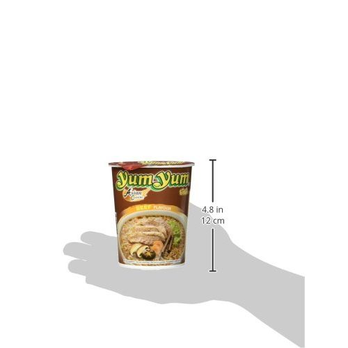 Yum-Yum-Nudeln Yum Yum Instant Nudeln Rind Cup, 12 x 70 g