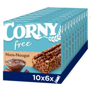 Zuckerfreie Süßigkeiten Corny free Nuss-Nougat, Müsliriegel