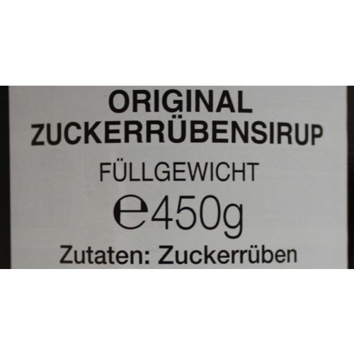 Zuckerrübensirup Wilhelm Bongartz GmbH Naschkätzchen 450g