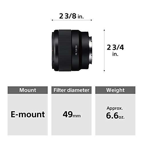50mm-Objektiv Sony SEL-50F18F Standard Objektiv