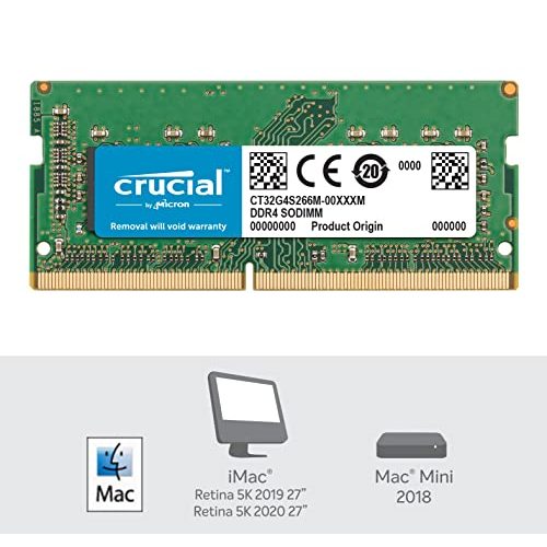 64GB-RAM Crucial RAM CT2K32G4S266M 64GB (2x32GB) DDR4