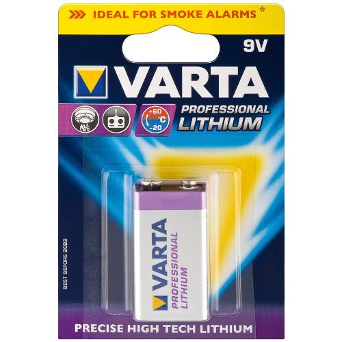 9V-Lithium-Batterie Varta 5er Set Batterie Lithium 9-Volt Block