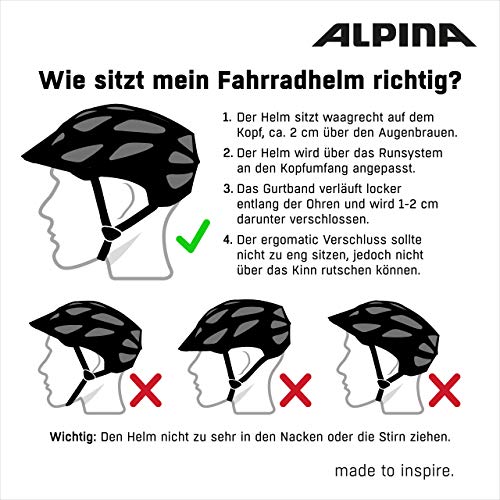 Alpina-Fahrradhelm ALPINA Unisex Erwachsene, HAGA, 51-56 cm