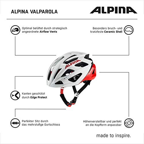 Alpina-Fahrradhelm ALPINA Unisex Erwachsene, VALPAROLA