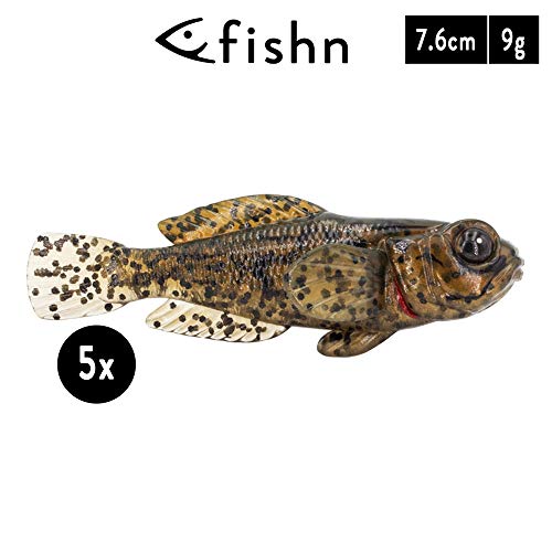 Angelköder FISHN 5er Set GOBYone 7,6cm 9gr Ultra Realistisch