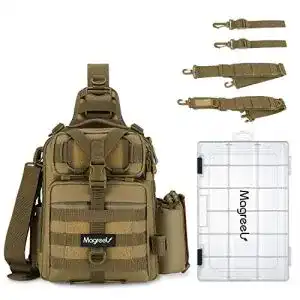 Angelrucksack mit Boxen Gonex mit 1x 3600 Angelkoffer