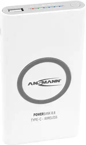 Ansmann-Powerbank Ansmann Qi Powerbank 8000 mAh mit USB