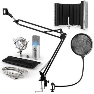 auna-Mikrofon auna MIC-900S-LED Mikrofonset V5 + Pop-Schutz
