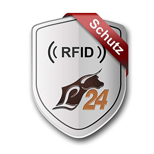 Ausweishülle Ledershop24 Geschenkset RFID & NFC Ausweisetui