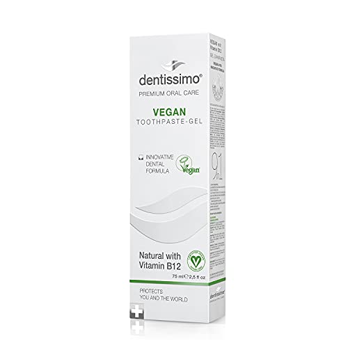 B12-Zahnpasta dentissimo Premium Vegan Gel, Fluoride Free, 75ml