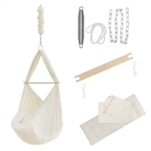 Babyhängematte Baby JoJo ® Federwiege Hängewiege inkl. Feder
