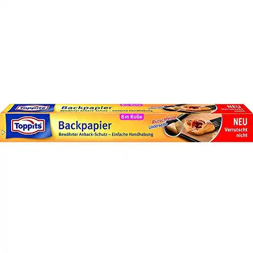 Backpapier Toppits mit rutschfester Unterseite, 1 x 8 m Rolle