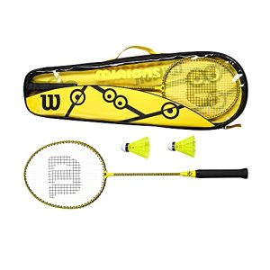 Badminton-Set Wilson Minions, 2 Schläger, 2 Federbälle