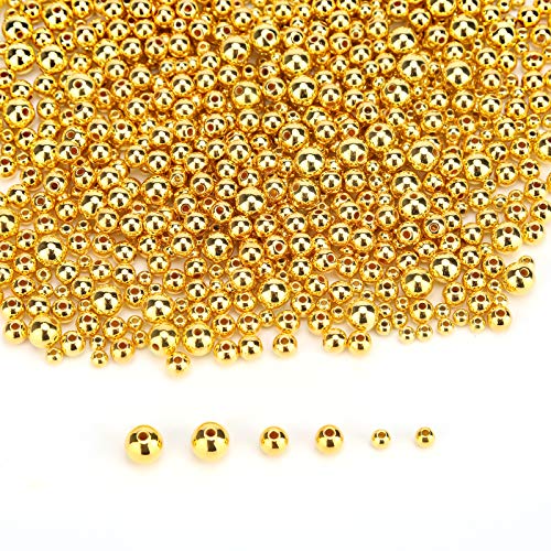 Die beste bastelperlen savita 1200 stueck vergoldete perlen distanzperlen Bestsleller kaufen