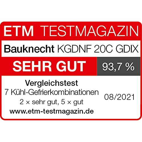 Bauknecht-Kühl-Gefrierkombination Bauknecht KGDNF 20C GDIX