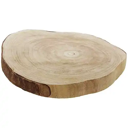 Baumscheibe SIDCO Dekoscheibe Holz Holzscheibe Paulownia