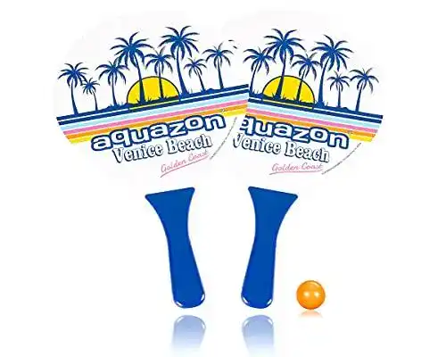 Beachball-Set aquazon Beachball, Robustes Beachtennis Set