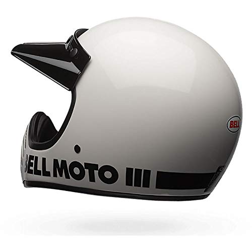 Bell-Helm BELL Moto-3 Classic Motocross Helm XL (61/62) Weiß
