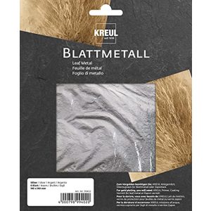 Blattsilber KREUL 99402 Blattmetall Silber, 14 x 14 cm, 6 Blatt