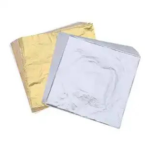 Blattsilber Shappy 200 Blätter Imitation Blattgold Silber Blatt
