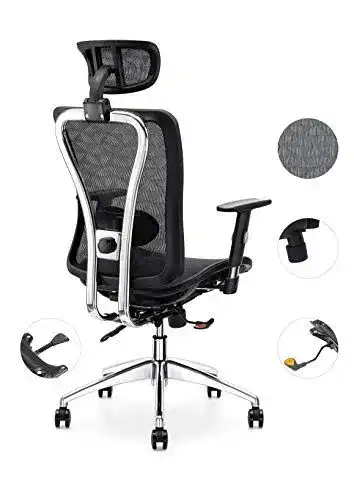 Bürostuhl 150 kg Cedric Bürostuhl, ergonomisch verstellbar