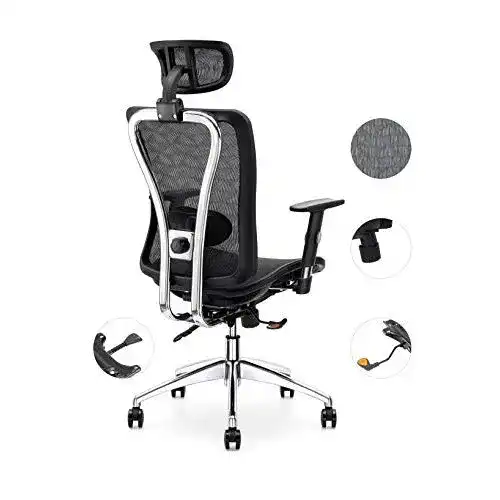 Bürostuhl 150 kg Cedric Bürostuhl, ergonomisch verstellbar